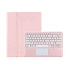 For Lenovo Xiaoxin Pad Pro 12.7 inch AM24-A TPU Ultra-thin Detachable Bluetooth Keyboard Tablet Leather Case with Touchpad(Pink) - 1