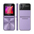 UNIWA F265 Flip Style Phone, 2.55 inch Mediatek MT6261D, FM, 4 SIM Cards, 21 Keys(Purple) - 1