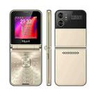 UNIWA F265 Flip Style Phone, 2.55 inch Mediatek MT6261D, FM, 4 SIM Cards, 21 Keys(Gold) - 1