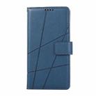 For Honor X6b PU Genuine Leather Texture Embossed Line Phone Case(Blue) - 2