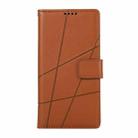 For Honor X6b PU Genuine Leather Texture Embossed Line Phone Case(Brown) - 2