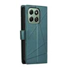 For Honor X6b PU Genuine Leather Texture Embossed Line Phone Case(Green) - 3