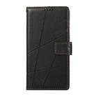 For Honor 300 Pro / 300 Ultra PU Genuine Leather Texture Embossed Line Phone Case(Black) - 2