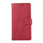 For Honor 300 Pro / 300 Ultra PU Genuine Leather Texture Embossed Line Phone Case(Red) - 2