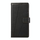 For Honor X9c Global / Magic7 Lite PU Genuine Leather Texture Embossed Line Phone Case(Black) - 2