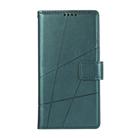 For Honor X9c Global / Magic7 Lite PU Genuine Leather Texture Embossed Line Phone Case(Green) - 2