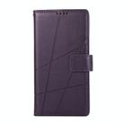 For Honor X9c Global / Magic7 Lite PU Genuine Leather Texture Embossed Line Phone Case(Purple) - 2