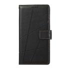 For Honor X8c 4G PU Genuine Leather Texture Embossed Line Phone Case(Black) - 2