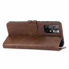 For Xiaomi Redmi Note 12S Embossed Happy Cat Pattern Flip Leather Phone Case(Brown) - 6