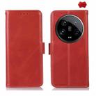 For Xiaomi 14 Ultra Magnetic Crazy Horse Texture Genuine Leather RFID Phone Case(Red) - 1