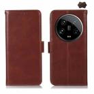For Xiaomi 14 Ultra Magnetic Crazy Horse Texture Genuine Leather RFID Phone Case(Brown) - 1