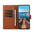 For OPPO A79 5G PU Genuine Leather Texture Embossed Line Phone Case(Brown) - 4