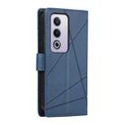 For OPPO A3 Pro 5G PU Genuine Leather Texture Embossed Line Phone Case(Blue) - 3