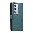 For OPPO A3 Pro 5G PU Genuine Leather Texture Embossed Line Phone Case(Green) - 3