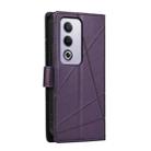 For OPPO A3 Pro 5G PU Genuine Leather Texture Embossed Line Phone Case(Purple) - 3