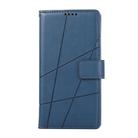 For OPPO Reno13 F 4G / 5G PU Genuine Leather Texture Embossed Line Phone Case(Blue) - 2