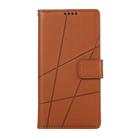 For OPPO Reno13 F 4G / 5G PU Genuine Leather Texture Embossed Line Phone Case(Brown) - 2