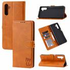 For Samsung Galaxy A15 Embossed Happy Cat Pattern Flip Leather Phone Case(Yellow) - 1