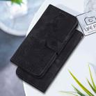 For Honor X60i Lily Embossed Leather Phone Case(Black) - 2