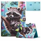 For 10 inch Universal Colored Drawing Stitching Leather Tablet Case(Raccoon) - 1