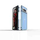 For Google Pixel 8 Pro Aurora Series Metal Frame Phone Case(Blue) - 1