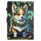 For Amazon Kindle Paperwhite 12th Gen 2024 Colored Drawing Stitching Leather Tablet Smart Case(Corgi) - 3