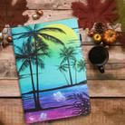 For Amazon Kindle Paperwhite 12th Gen 2024 Colored Drawing Stitching Leather Tablet Smart Case(Coconut Tree) - 2