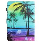 For Amazon Kindle Paperwhite 12th Gen 2024 Colored Drawing Stitching Leather Tablet Smart Case(Coconut Tree) - 3