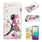 For Motorola Moto G31 / G41 Oil Embossed 3D Drawing Leather Phone Case(Flower Fairy) - 1