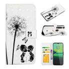 For Motorola Moto G8 Play Oil Embossed 3D Drawing Leather Phone Case(Couple Dandelion) - 1