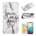 For Motorola Edge+ Oil Embossed 3D Drawing Leather Phone Case(Words Marble) - 1