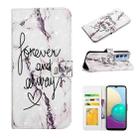 For Motorola Moto G62 Oil Embossed 3D Drawing Leather Phone Case(Words Marble) - 1