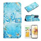 For Motorola Moto G73 Oil Embossed 3D Drawing Leather Phone Case(Blue Butterflies) - 1