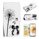 For Motorola Moto G73 Oil Embossed 3D Drawing Leather Phone Case(Couple Dandelion) - 1