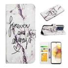 For Motorola Moto G73 Oil Embossed 3D Drawing Leather Phone Case(Words Marble) - 1