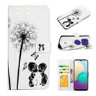 For Motorola Moto G9 Play / E7 Plus Oil Embossed 3D Drawing Leather Phone Case(Couple Dandelion) - 1