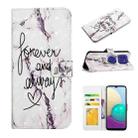 For Motorola Moto G9 Play / E7 Plus Oil Embossed 3D Drawing Leather Phone Case(Words Marble) - 1