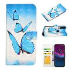 For Motorola Moto P40 Power Oil Embossed 3D Drawing Leather Phone Case(3 Butterflies) - 1