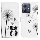 For Motorola Moto G54 5G Oil Embossed 3D Drawing Leather Phone Case(Couple Dandelion) - 1