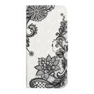 For Motorola Edge 50 5G Oil Embossed 3D Drawing Leather Phone Case(Lace Flower) - 3