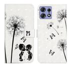 For Motorola Edge 50 Pro Oil Embossed 3D Drawing Leather Phone Case(Couple Dandelion) - 1