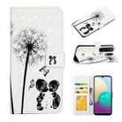 For Xiaomi Redmi 9 Oil Embossed 3D Drawing Leather Phone Case(Couple Dandelion) - 1