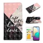 For Xiaomi Redmi 9A Oil Embossed 3D Drawing Leather Phone Case(Stitching Marble) - 1