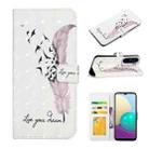 For Xiaomi Redmi K40 Oil Embossed 3D Drawing Leather Phone Case(Feather) - 1