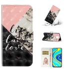 For Xiaomi Redmi Note 9 Pro Oil Embossed 3D Drawing Leather Phone Case(Stitching Marble) - 1