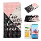 For Xiaomi Redmi Note 10 Oil Embossed 3D Drawing Leather Phone Case(Stitching Marble) - 1