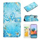 For Xiaomi Redmi Note 10 Pro Oil Embossed 3D Drawing Leather Phone Case(Blue Butterflies) - 1