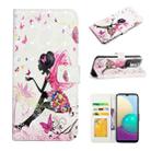 For Xiaomi Redmi Note 10 4G Oil Embossed 3D Drawing Leather Phone Case(Flower Fairy) - 1