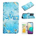 For Xiaomi Redmi Note 11 Pro Oil Embossed 3D Drawing Leather Phone Case(Blue Butterflies) - 1