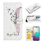 For Xiaomi Redmi Note 12 Global Oil Embossed 3D Drawing Leather Phone Case(Feather) - 1